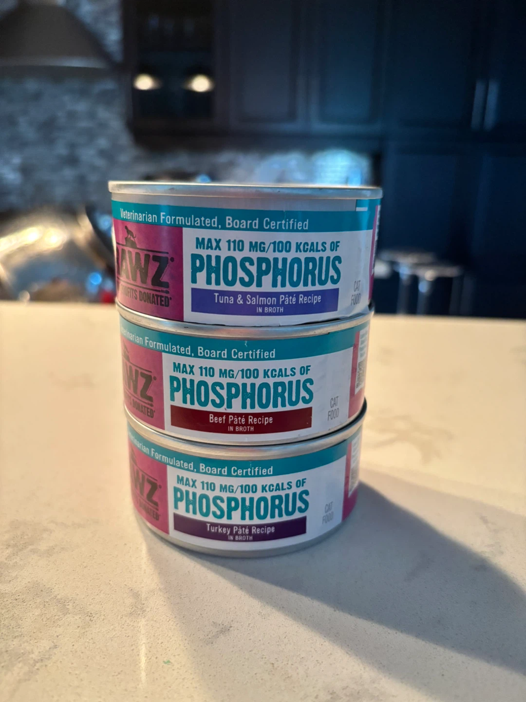 Rawz cat food low phosphorous renal 12 cans