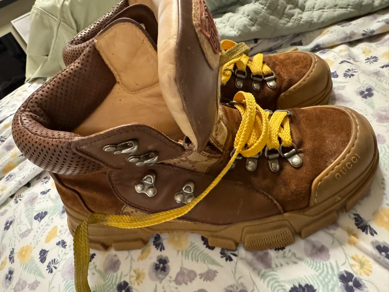 Gucci Brown Suede Hiking Boots - photo 4