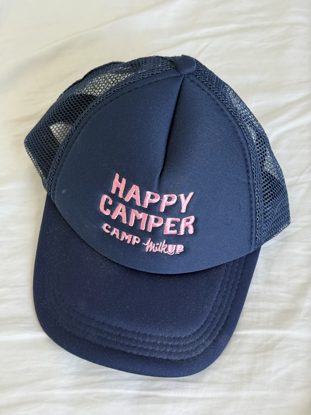 Navy Blue "Happy Camper" Trucker Hat