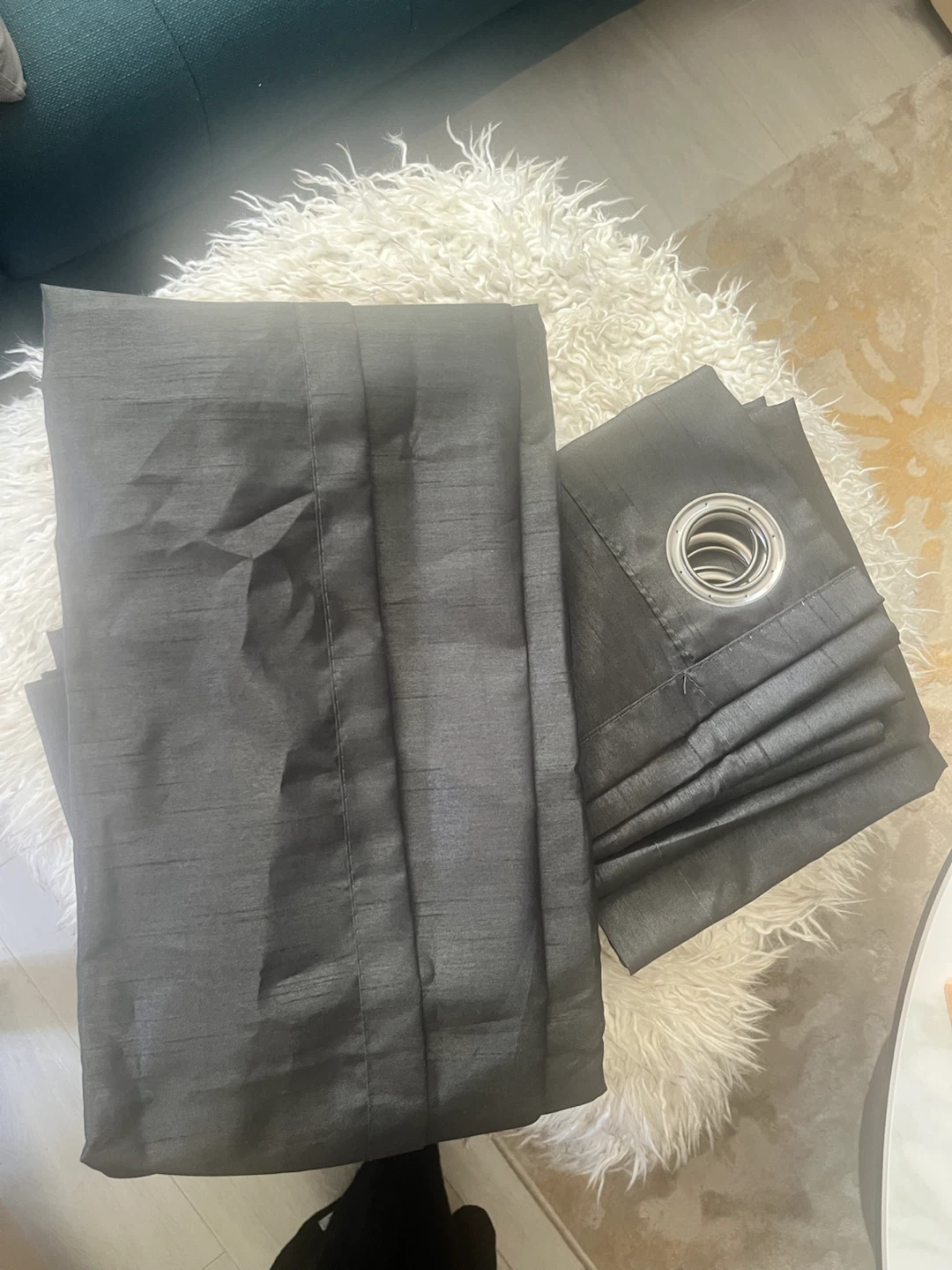 2 Generic Black Curtains - 6FT - photo 2