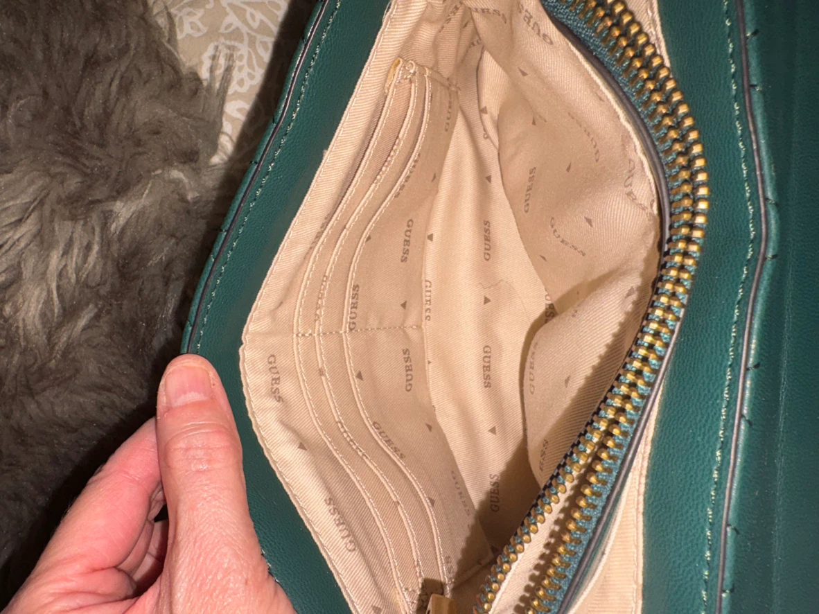 Green Quilted Guess Handbag - photo 5