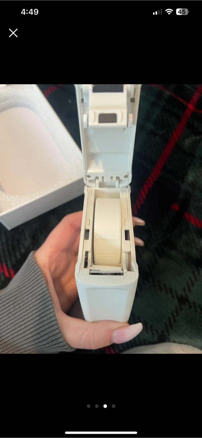 White Portable Label Maker - photo 3