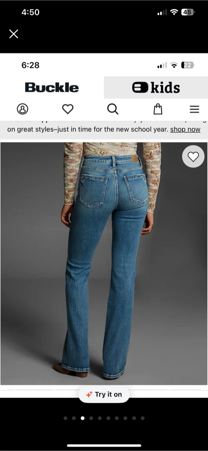 Buckle Black Bootcut Jeans - Light Wash - photo 3