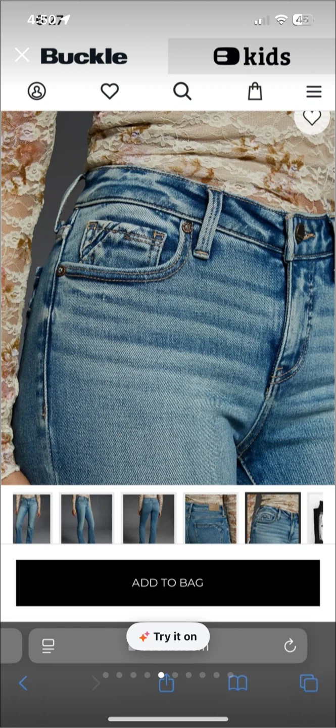 Buckle Black Bootcut Jeans - Light Wash - photo 5