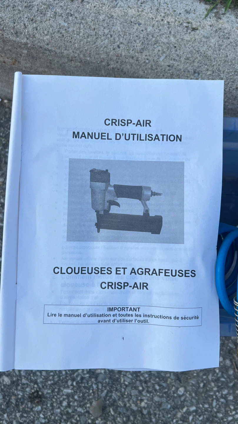 Crisp-Air Stapler and Nailer