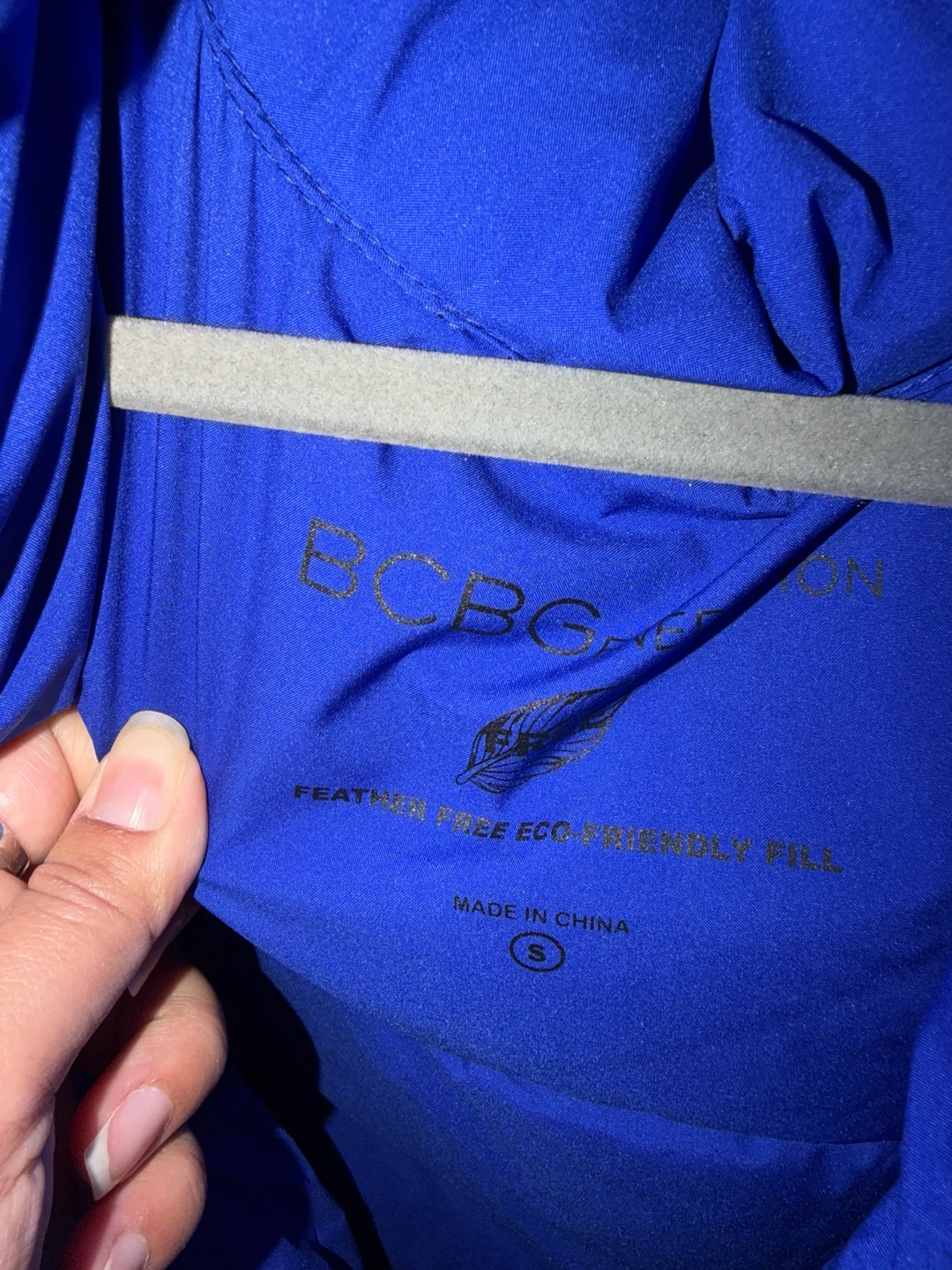 BCBG Max Azria Puffer Jacket - Blue - Size S - photo 3