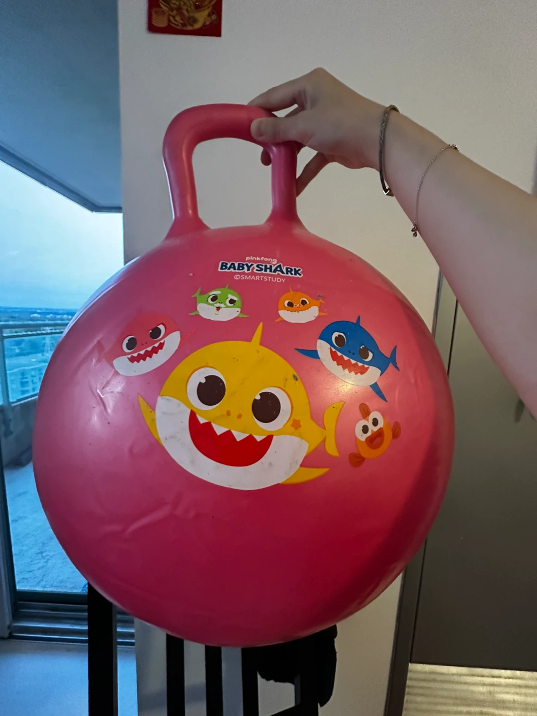Pink Baby Shark Hopper Ball