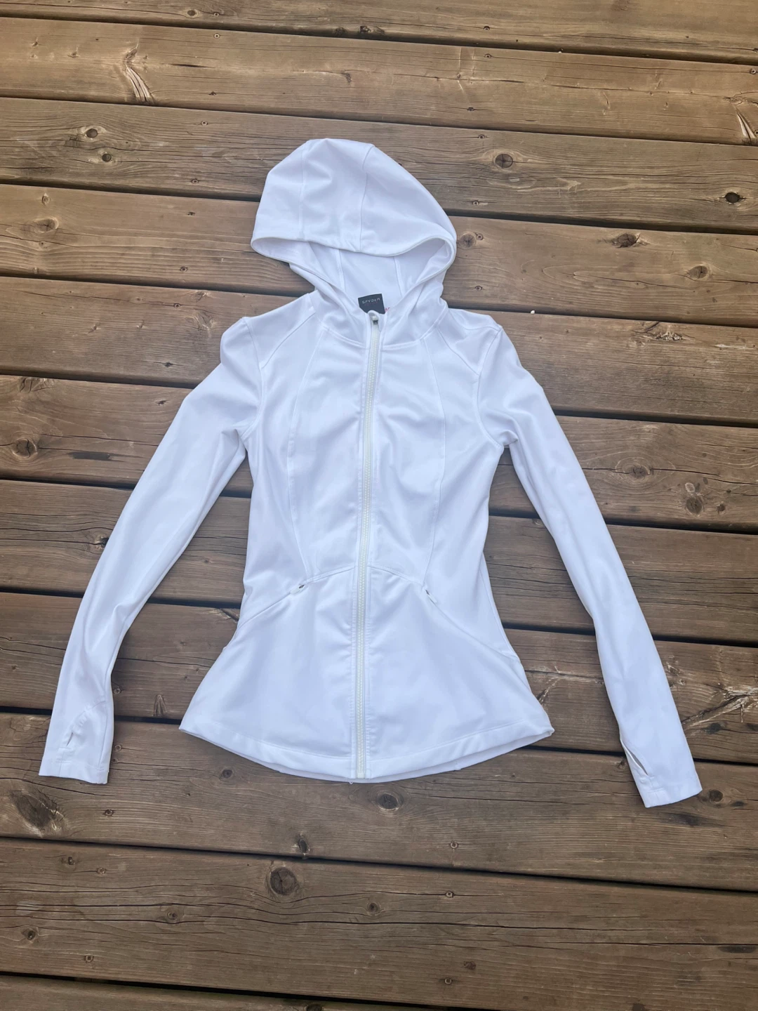 Spyder Active White Full Zip Hoodie Jacket XS/TP