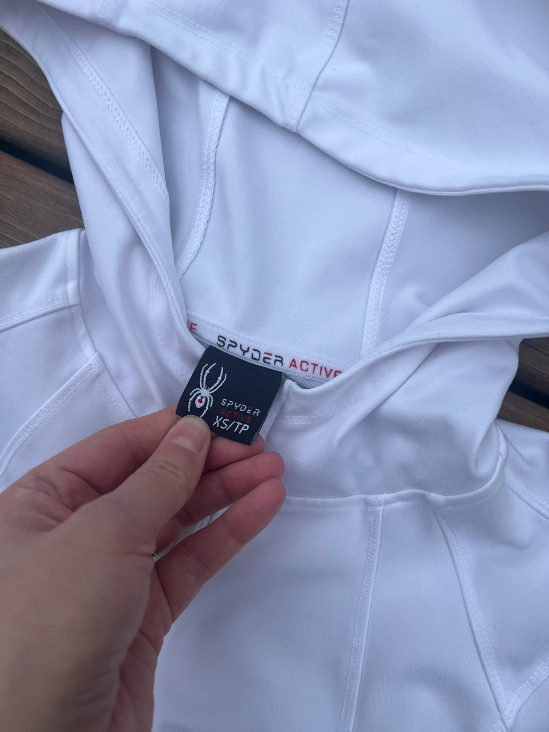 Spyder Active White Full Zip Hoodie Jacket XS/TP - photo 2
