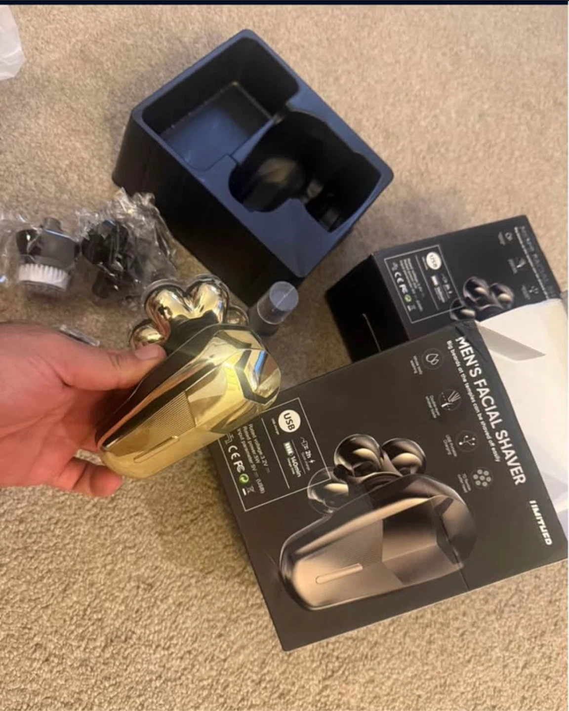 Men's Facial Shaver 7-in-1 Electric Grooming Kit