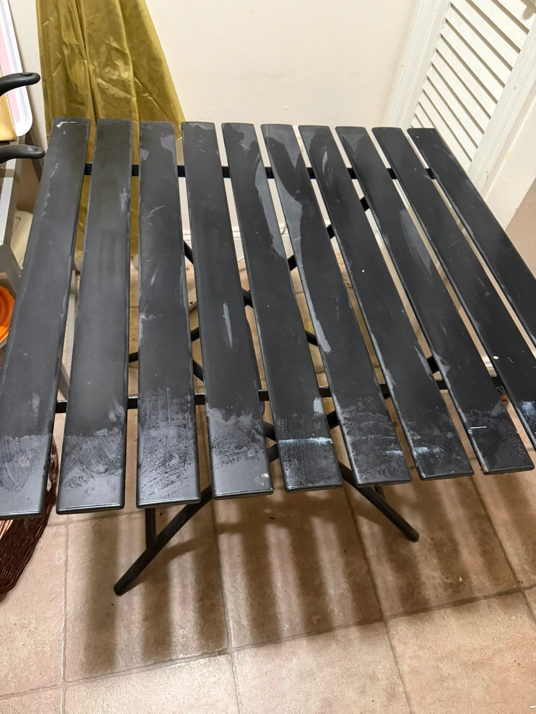 Patio Black Folding Table