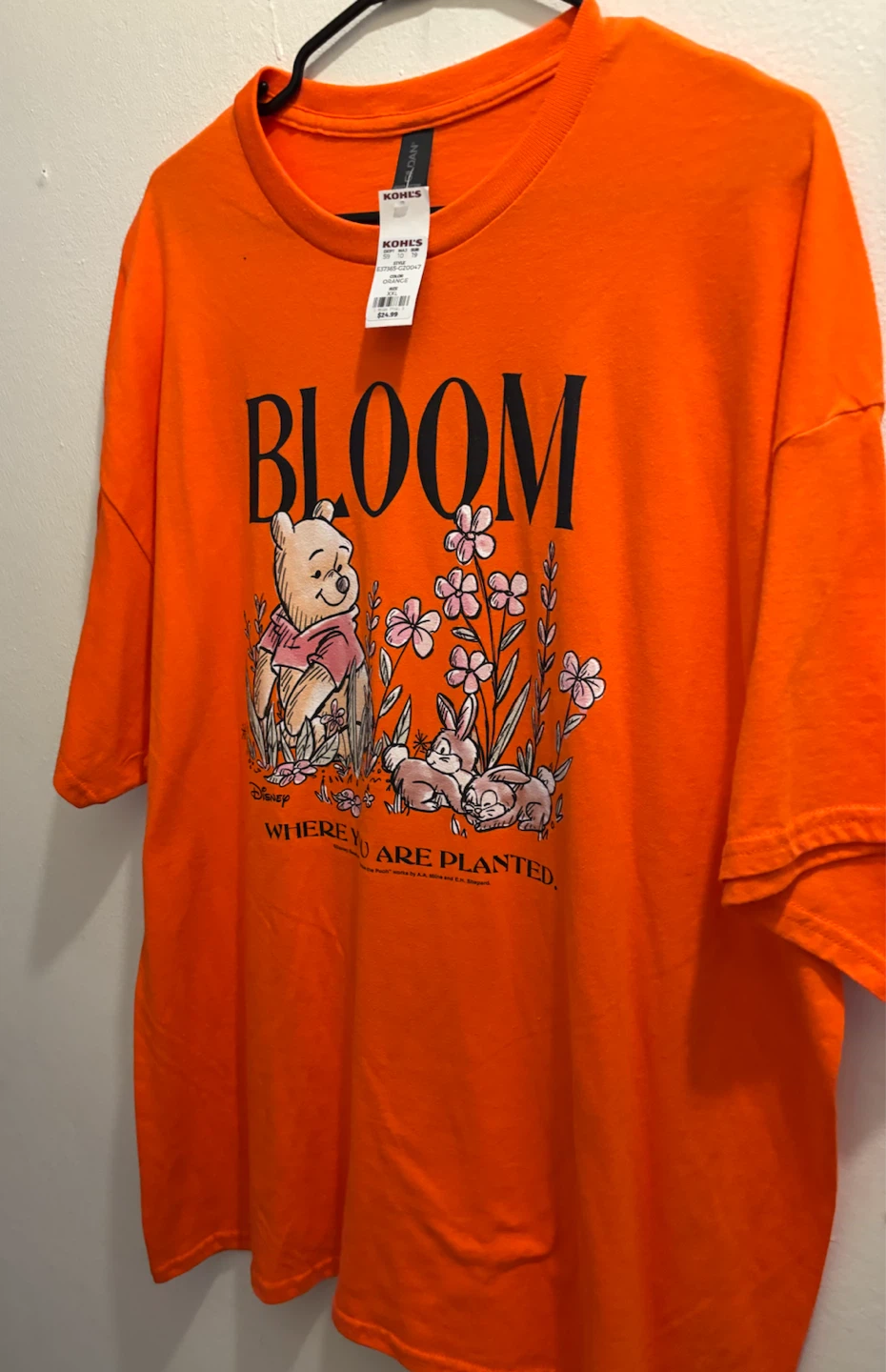 NEW-XXL Winnie the Pooh "Bloom Where You Are Planted" T-Shirt - photo 2