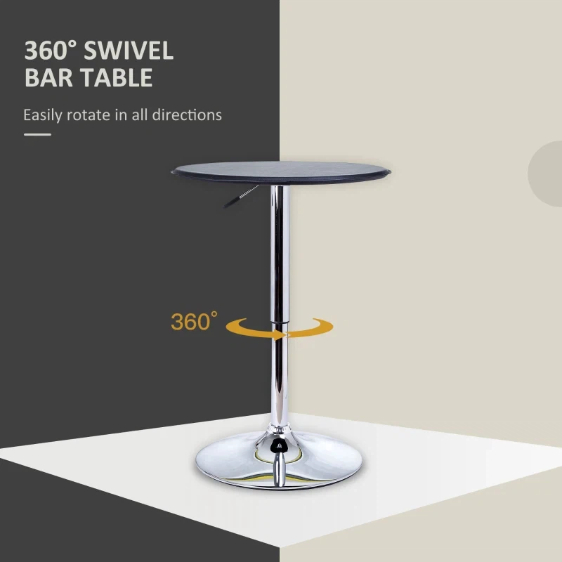 HOMCOM Modern Round Bar Table - photo 4