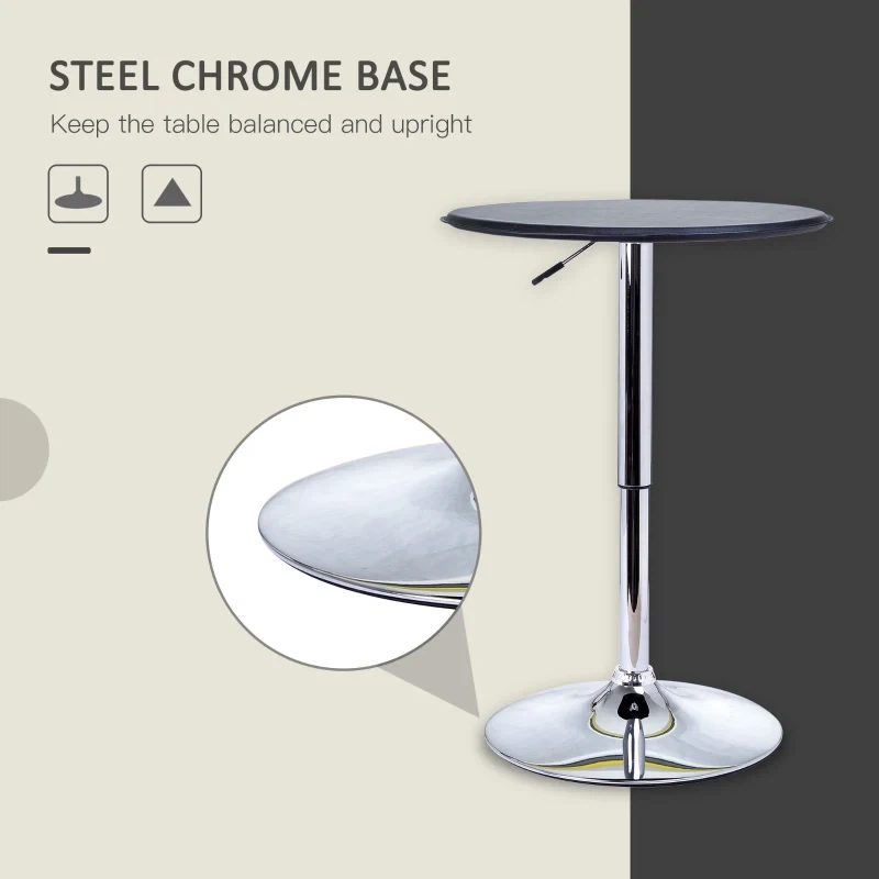 HOMCOM Modern Round Bar Table - photo 5