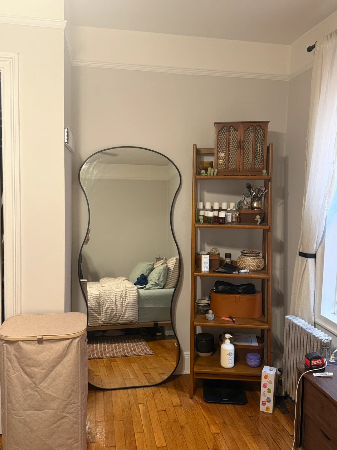 West elm Wooden Ladder Bookshelf