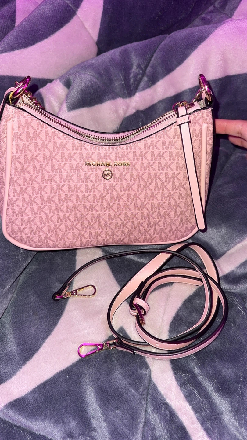 Michael Kors Pink MK Signature Shoulder Bag - photo 2
