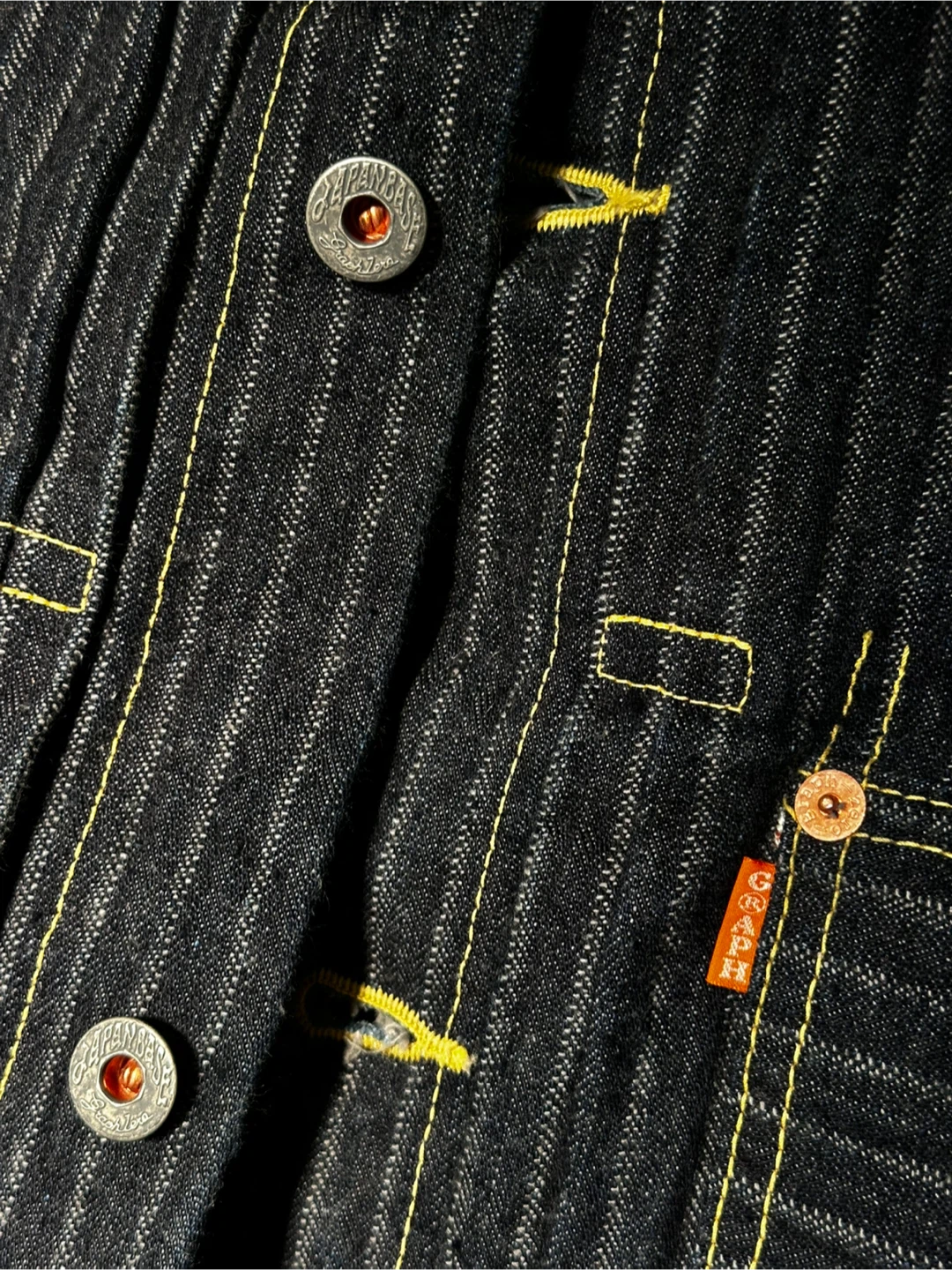Graphzero Herringbone Selvedge Denim Jacket - photo 5