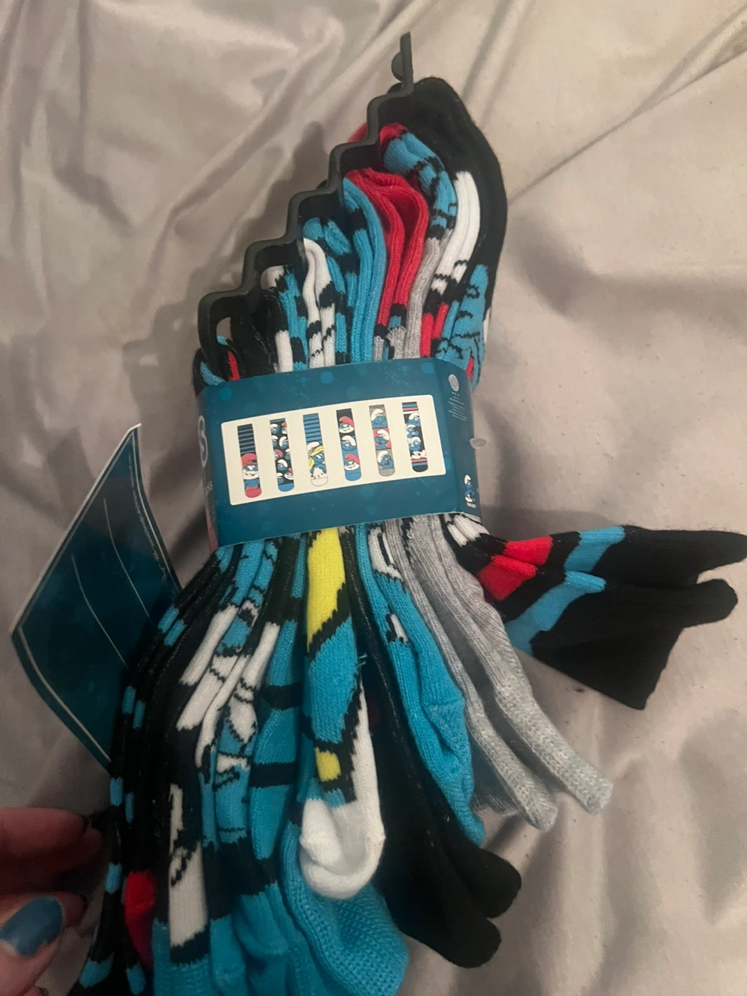 The Smurfs 6 Pairs of Crew Socks - photo 2
