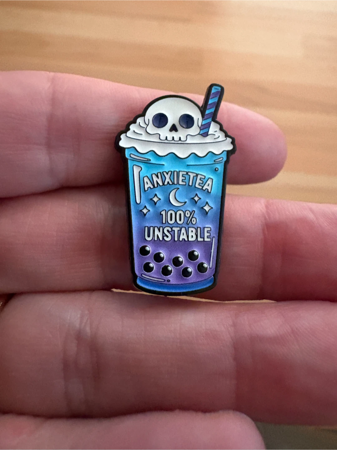Anxietea 100% Unstable Enamel Pin