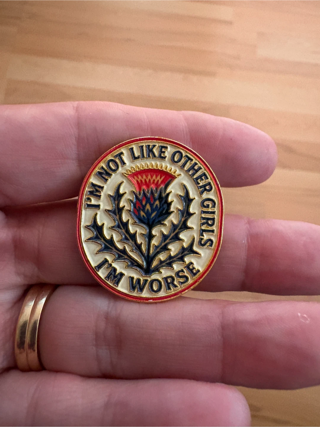 I’m not like Other Girls I’m Worst Metal Pin $