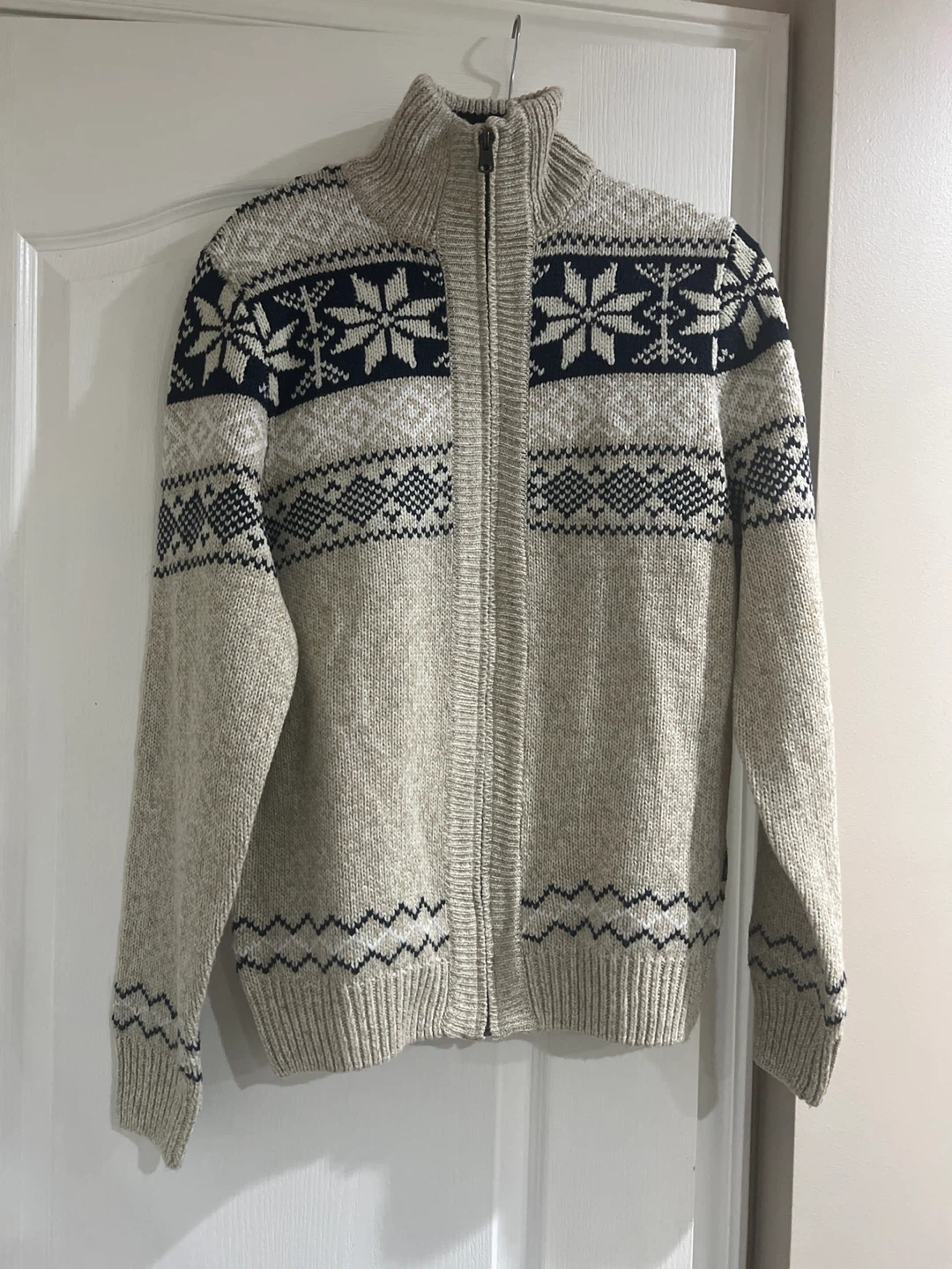 Buffalo David Bitton Fair Isle Full Zip Sweater