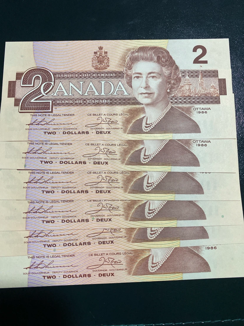 Canada 1986 $2 Banknotes - photo 2