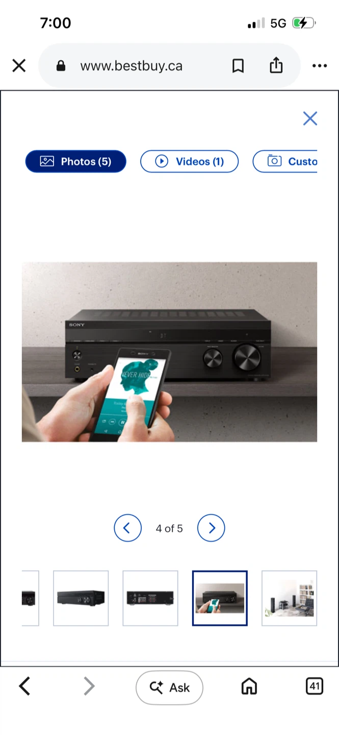 Sony STR-DH190 2.0 Bluetooth, A/B Speaker, Stereo Receiver - photo 5