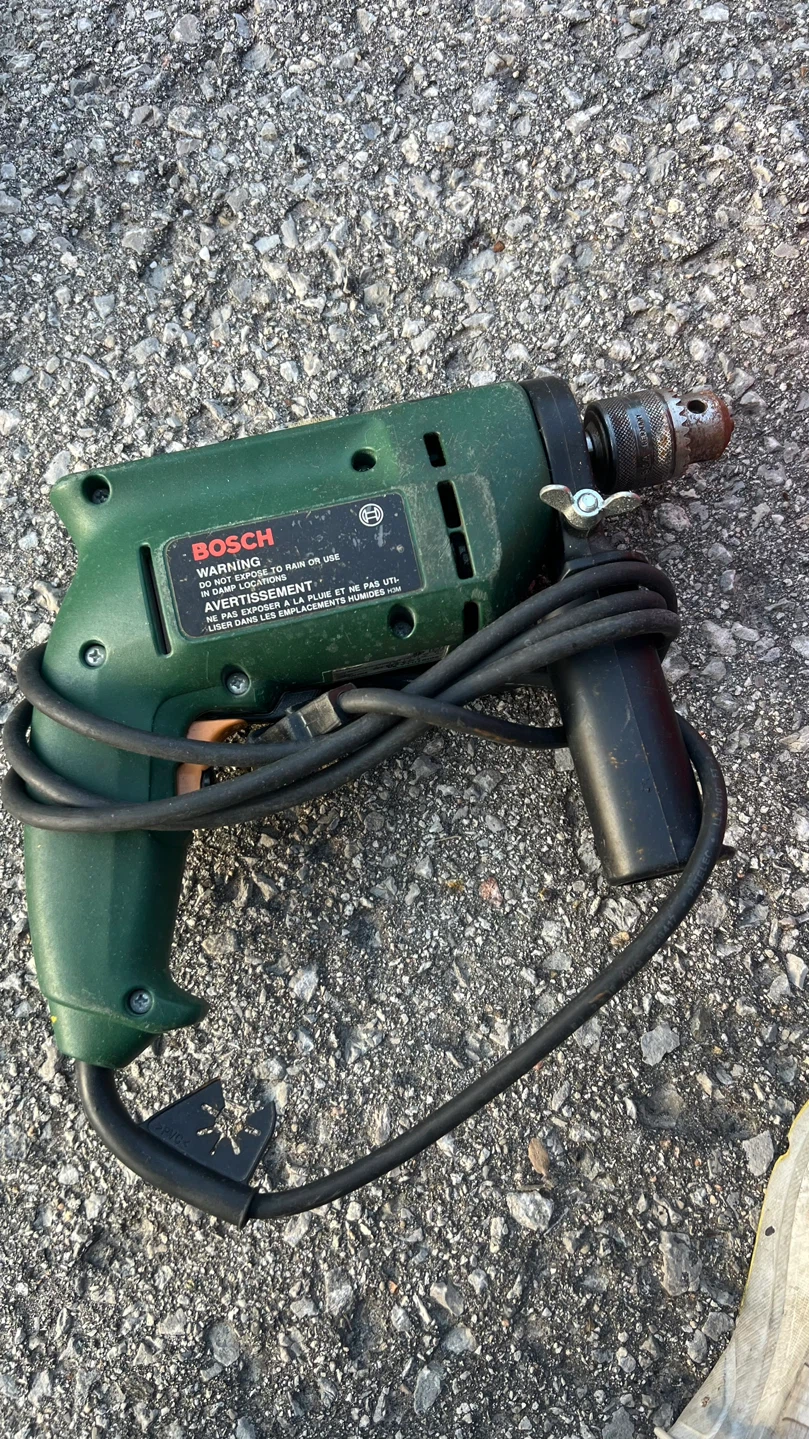 Bosch Green Corded Drill