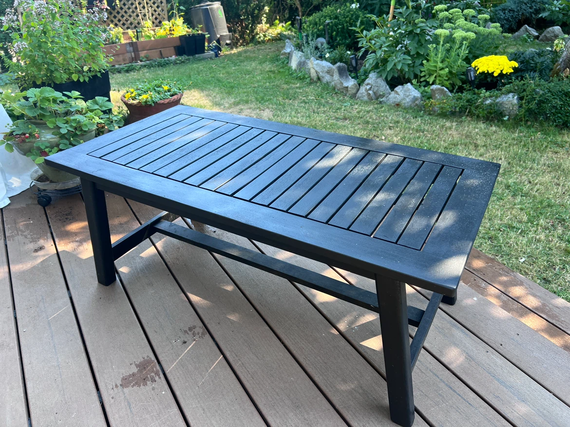 Black Outdoor Coffee Table
