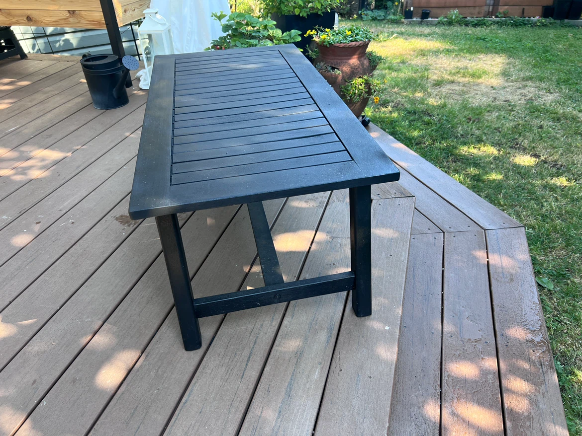 Black Outdoor Coffee Table - photo 2