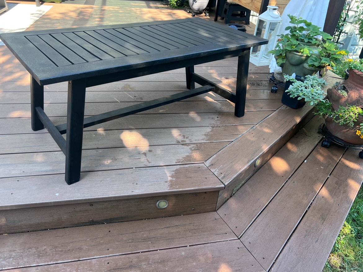 Black Outdoor Coffee Table - photo 3