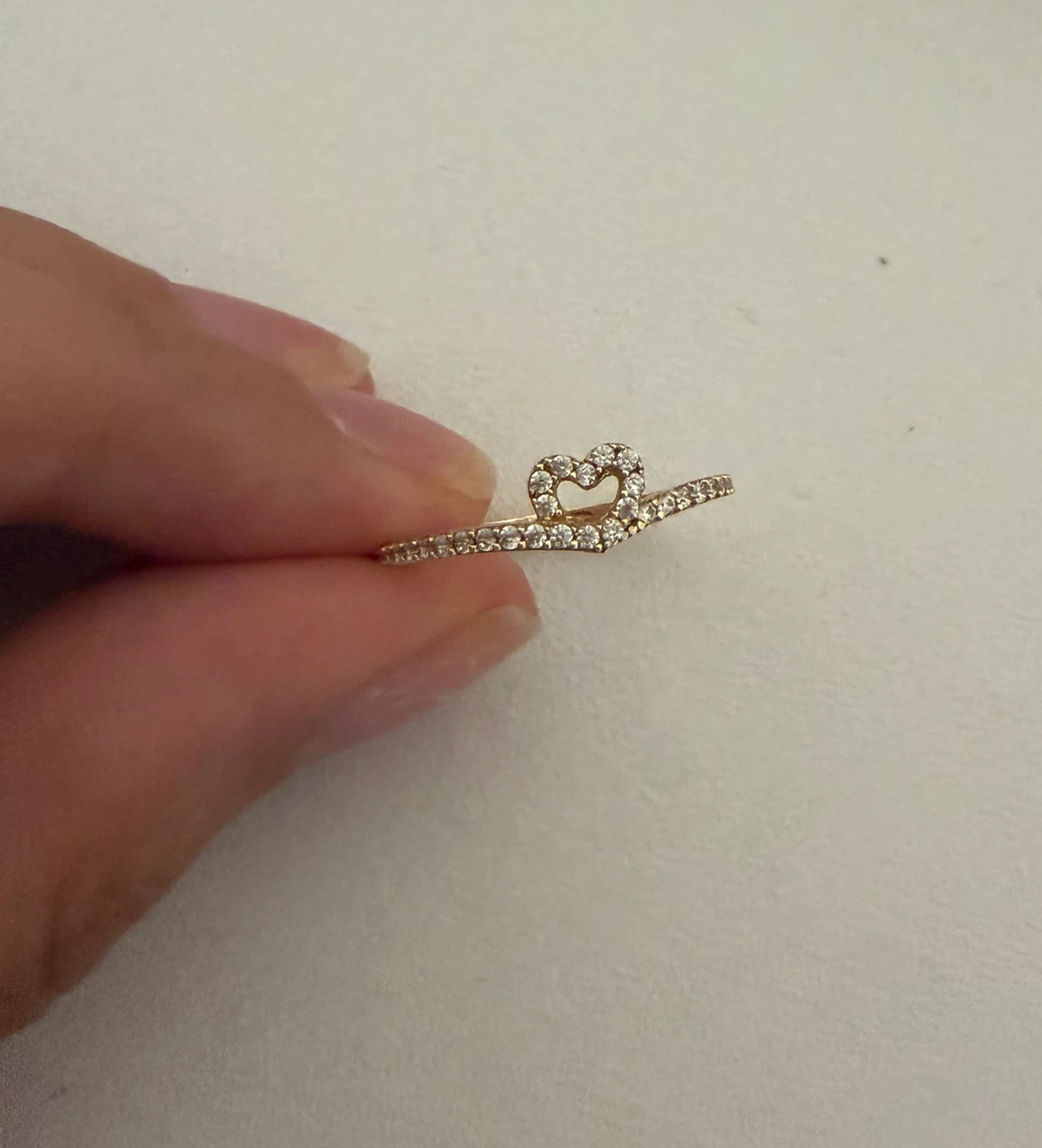 18K Italian Gold Heart Ring - photo 2
