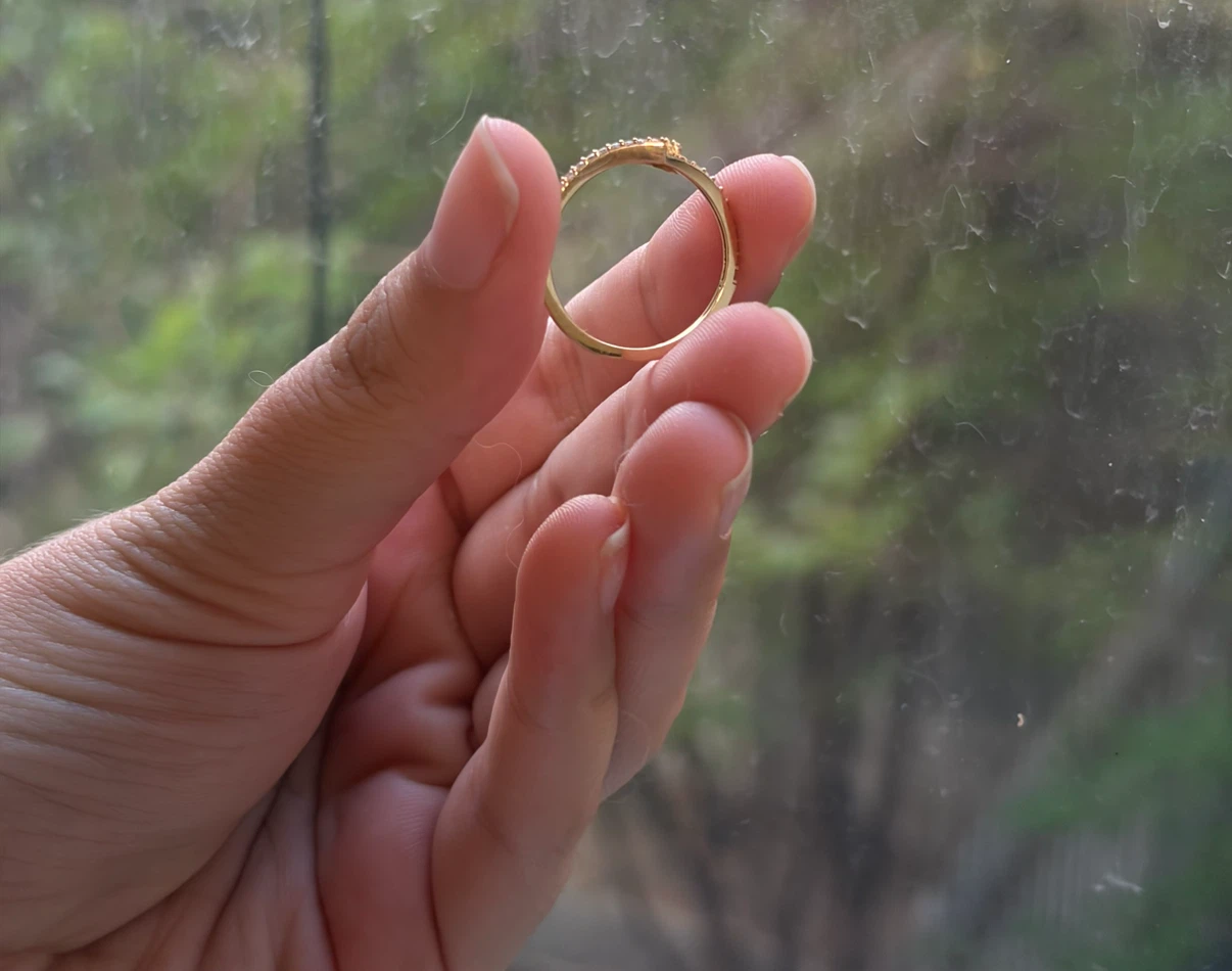 18K Italian Gold Heart Ring - photo 3
