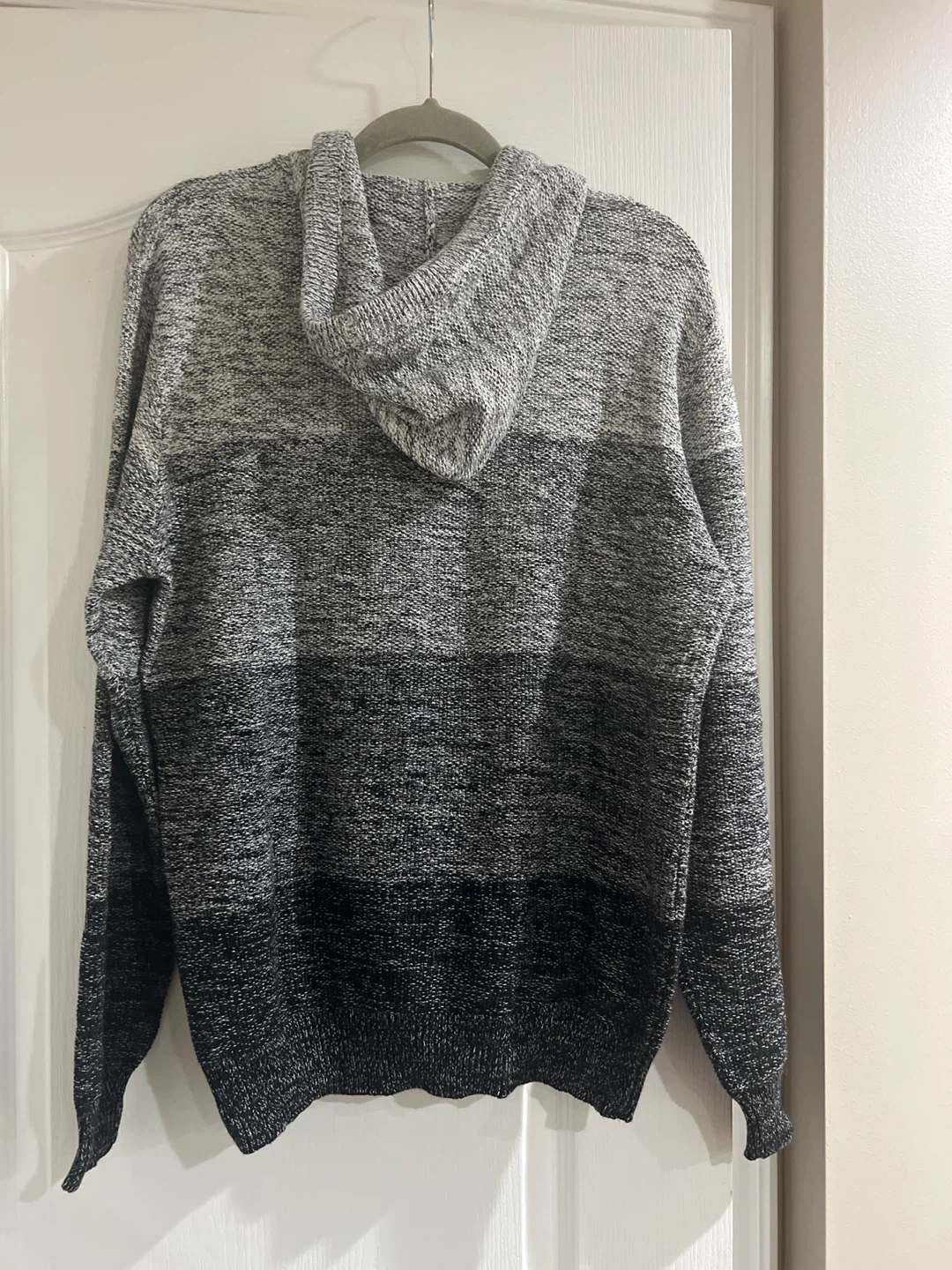PROJEK Raw Grey Ombre Knit Hoodie - photo 3