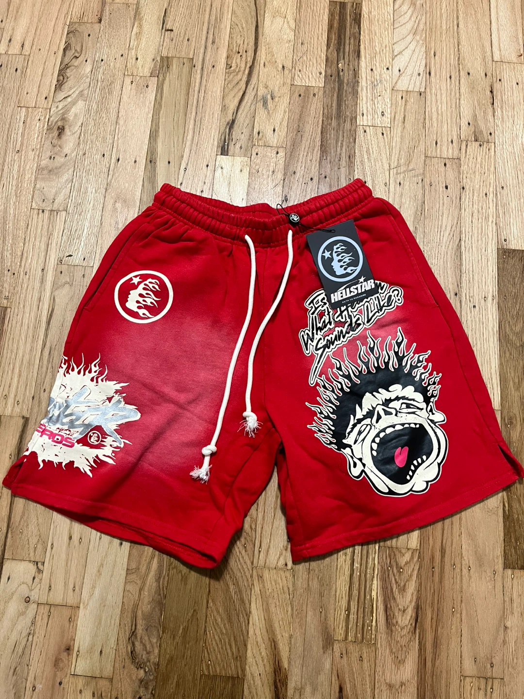 Hellstar Red Graphic Shorts