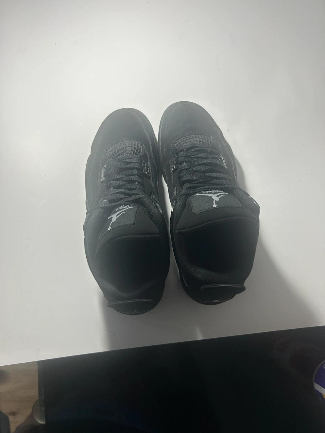 Chaussures Jordan 4 Noir size 8.5us Men- Women 10us - photo 5