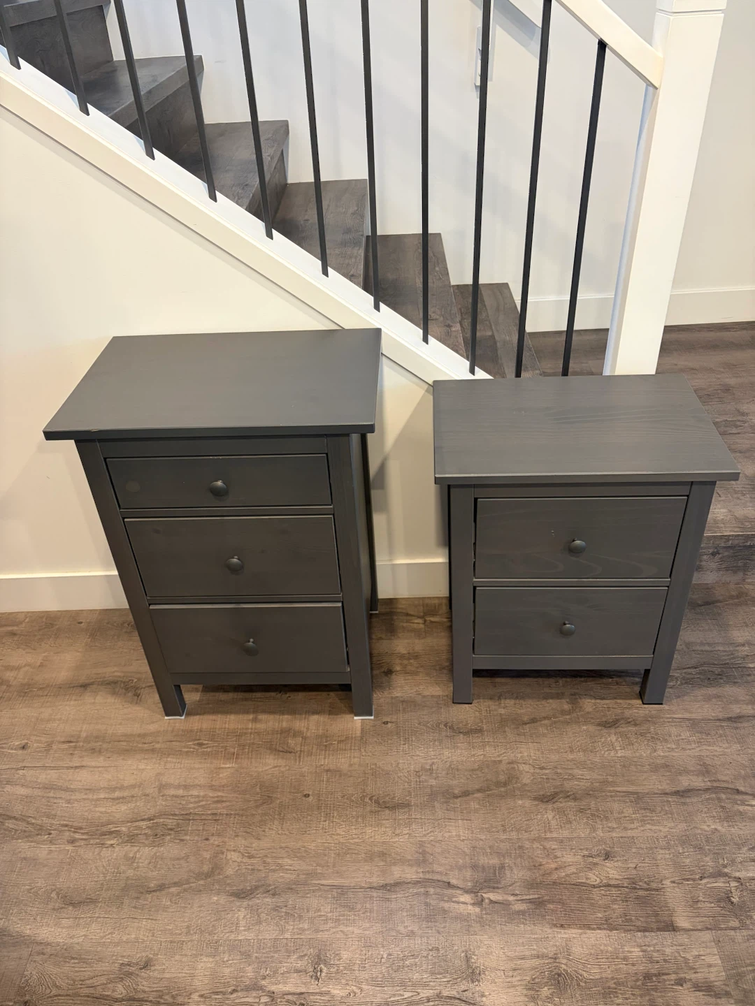 Pair of IKEA HEMNES nightstands for $200