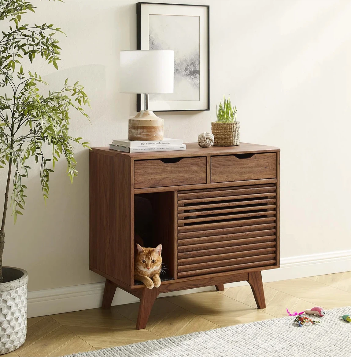 Render Cat Cabinet in Walnut (NEW & UNUSED) - photo 2