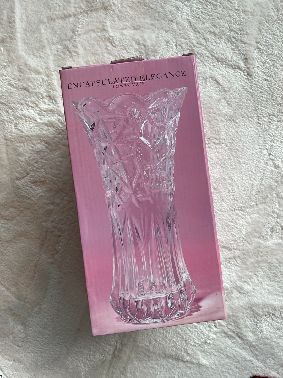 Encapsulated Elegance Flower Vase