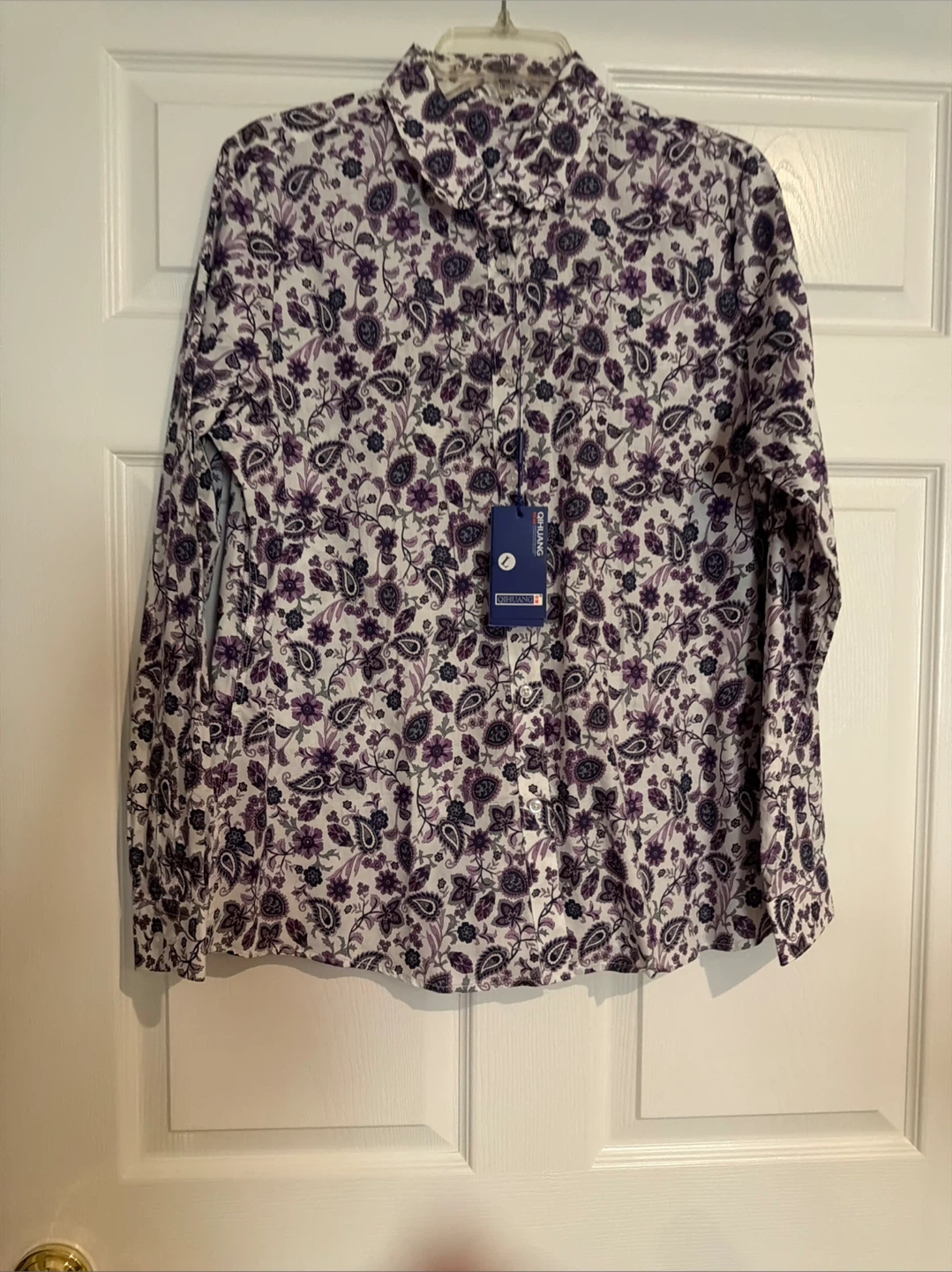 Qihuang Floral Print Button-Up Shirt