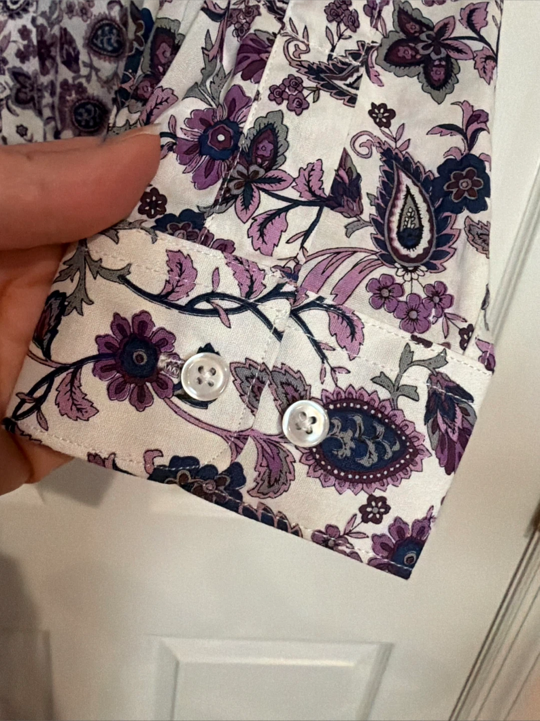 Qihuang Floral Print Button-Up Shirt - photo 4