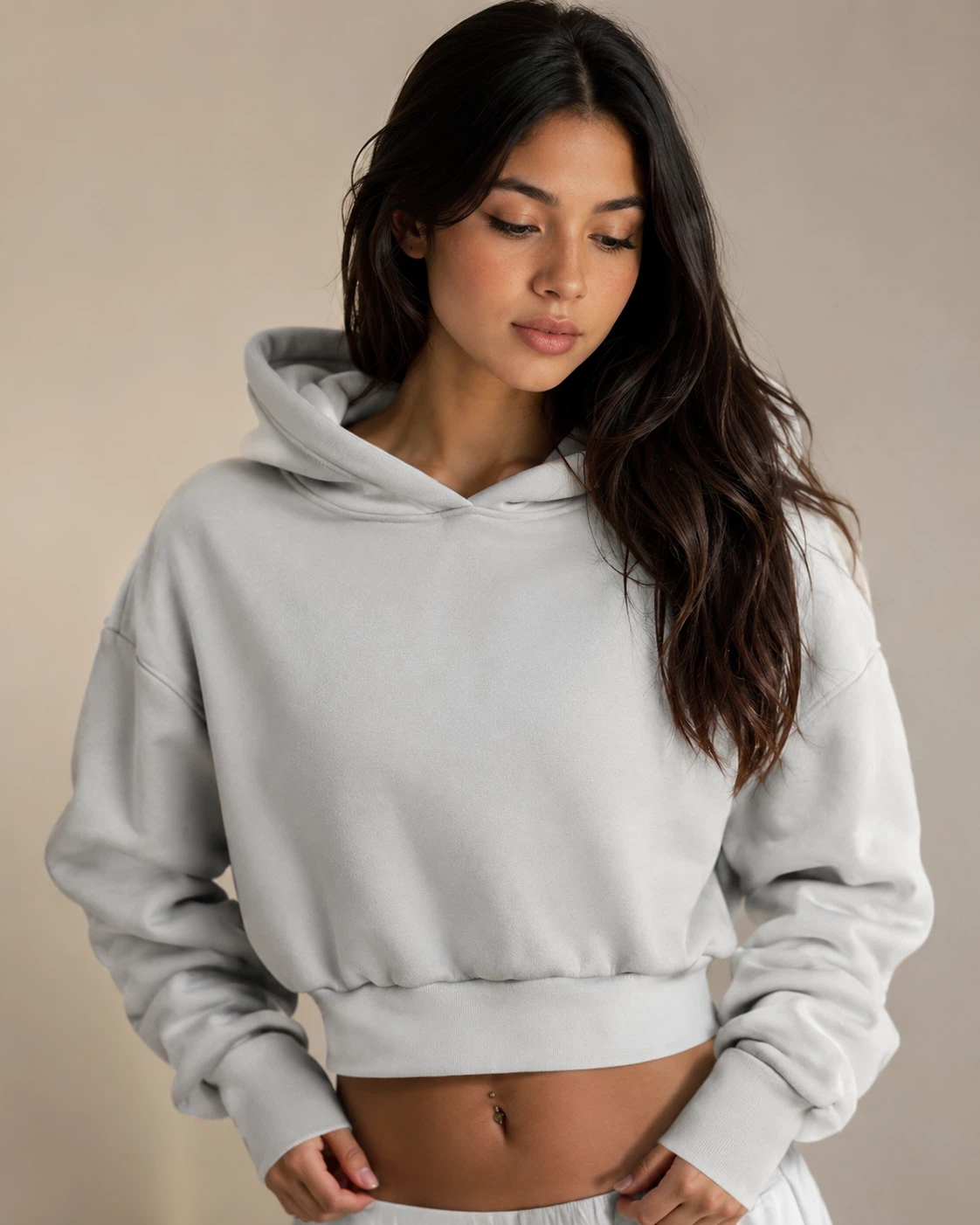 New! Cropped Hoodie premium soft fabric