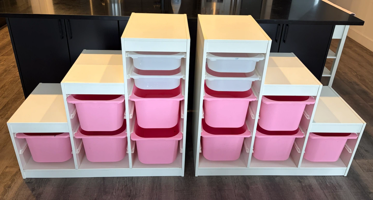 IKEA storage cabinet;  $100 each,  $180 for the pair