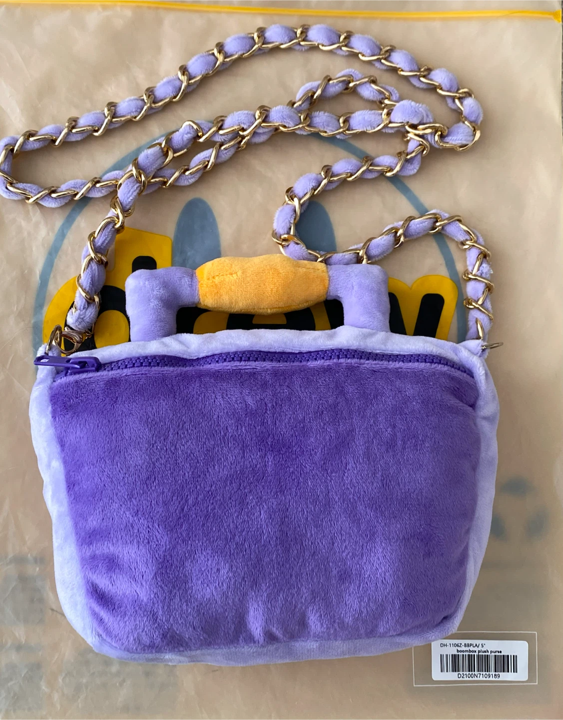 Plush purse crossbody radio boombox bag - photo 2