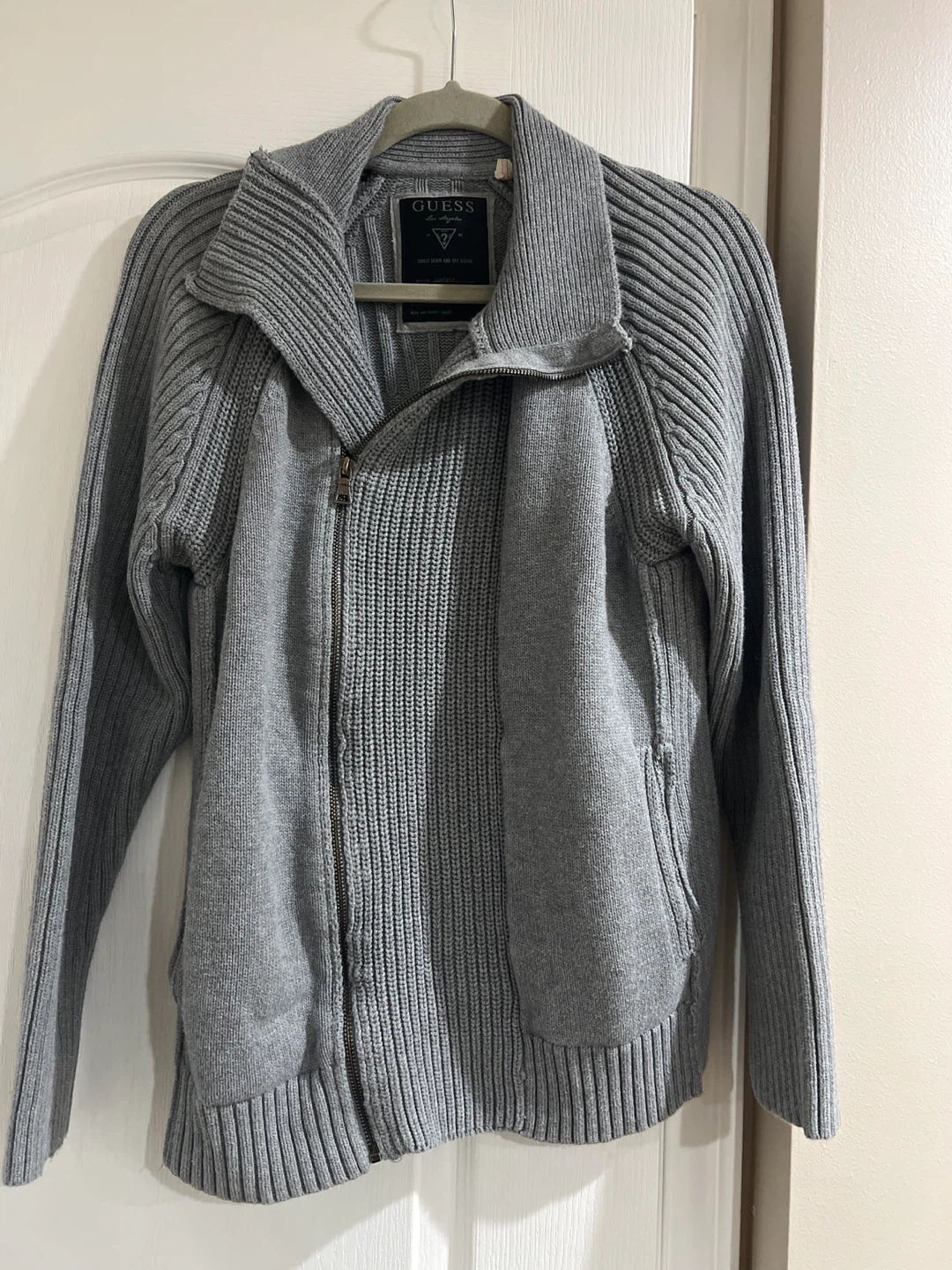 Grey GUESS Cardigan Sweater