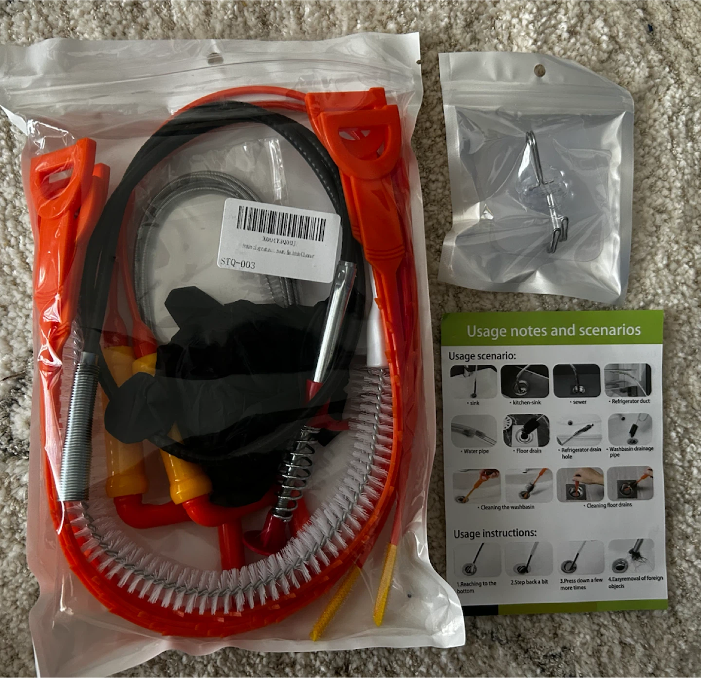 Plumbing Tool Kit for Clogged Drains