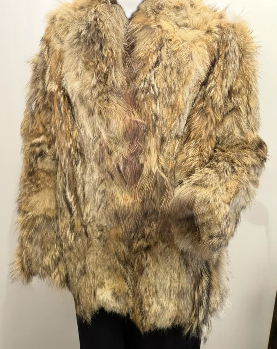 Vintage Coyote Fur Coat