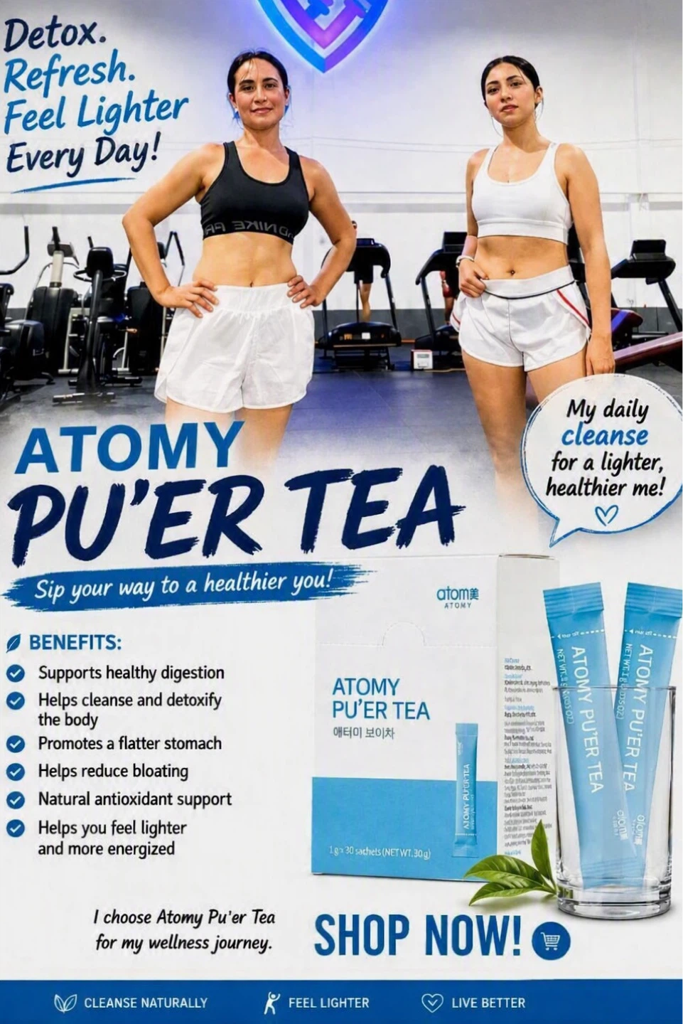 Atomy  Slim Tea Pu'er Tea 30 Sachets