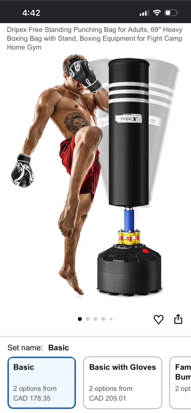 Dripe-X Freestanding Punching Bag - like new - photo 2