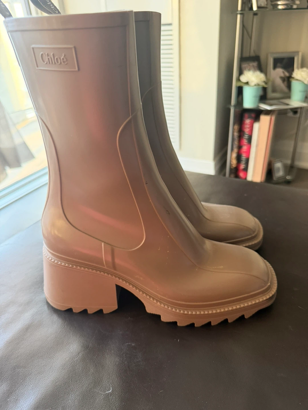 Chloé Brown Rubber Boots - photo 2